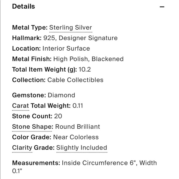 David Yurman Cable Bracelet w/ Diamond Heart Lock - Picture 6 of 6